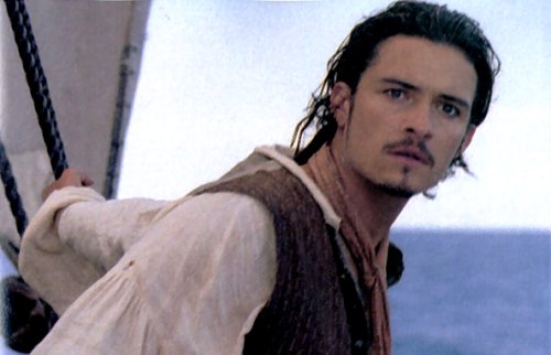 (Here is the patented 'Orlando Bloom frightened' look. hehe Everything he 